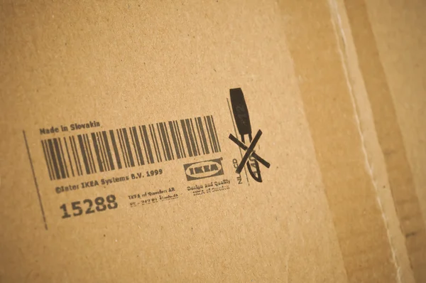 IKEA Product package with logo and barcode.