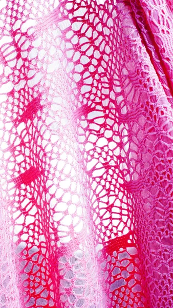 The texture of the silk fabric, soft pink