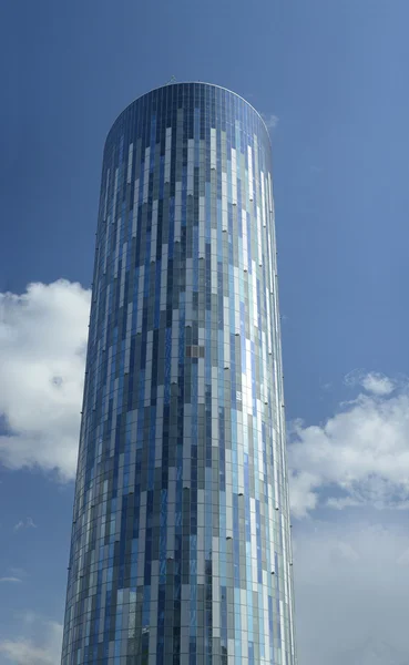 BUCHAREST, ROMANIA, APRIL 22: Sky tower on April 22, 2015, at the date this is the tallest office building in Romania, which measures 137 m.