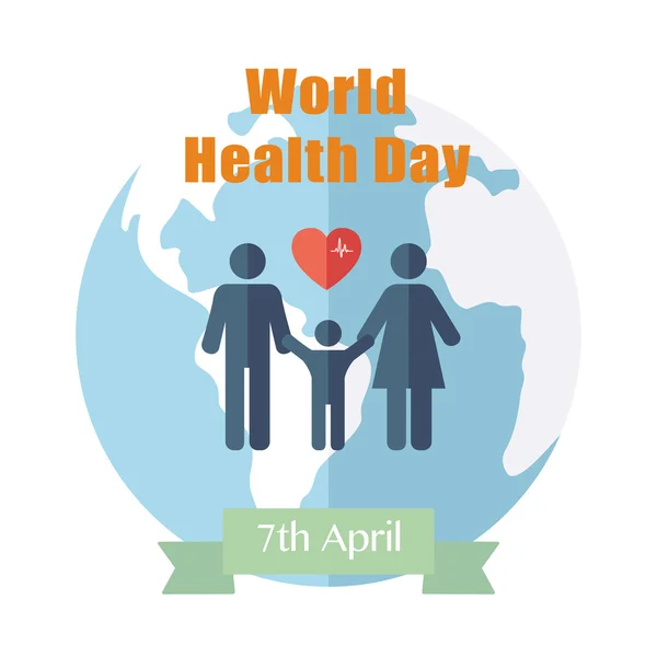 World Health Day. Concept with globe.