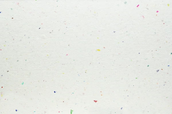 White handmade paper texture with colorful spots