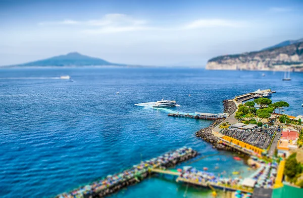 View of the Vesuvius, Italy. Tilt-shift effect applied