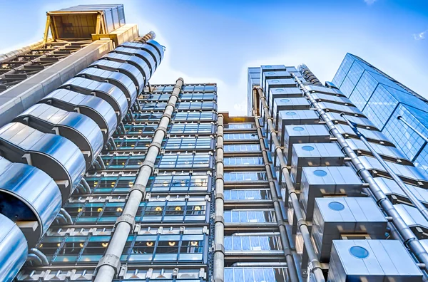 The Lloyd's building, aka The Inside-Out Building, a futuristic