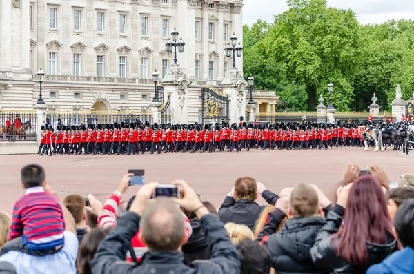 The guard ceremony at Buckingham Palace, London