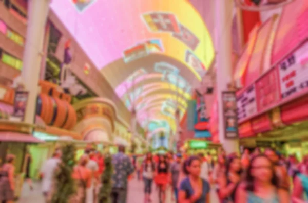 Defocused background of Fremont Street Experience in Las Vegas