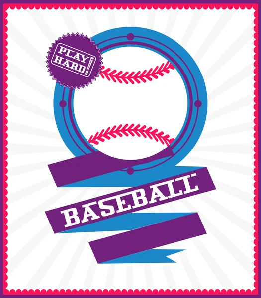 Sports games. Sport ball. Baseball poster
