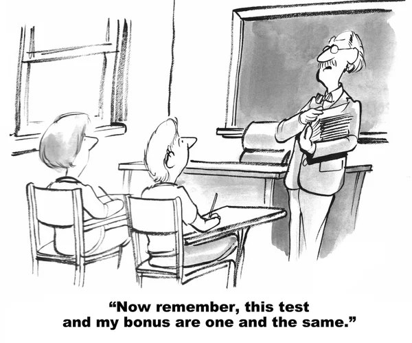 Teacher's Bonus Dependent on Test Scores