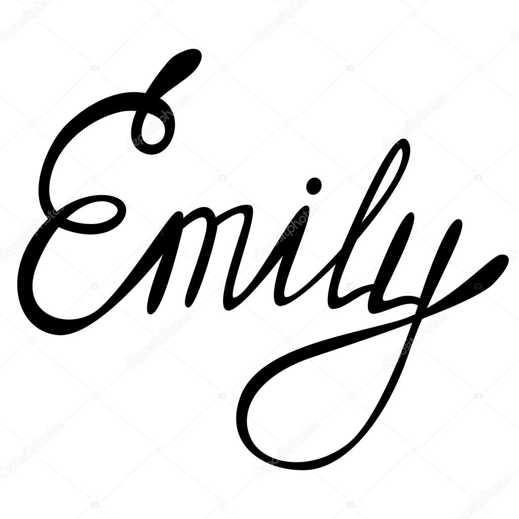 Emily nazwa napis — Grafika wektorowa © Marishayu #103779220