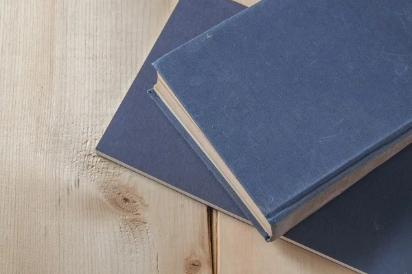 Recycled paper book on wooden background