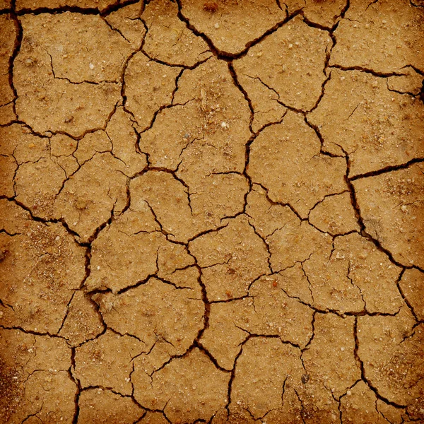 Lake bed drying up due to drought with retro filter effect
