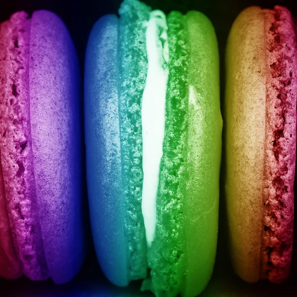 Rainbow Sweet and colourful french macarons