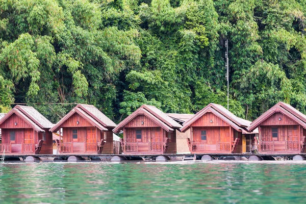 Floating houses or raft houses
