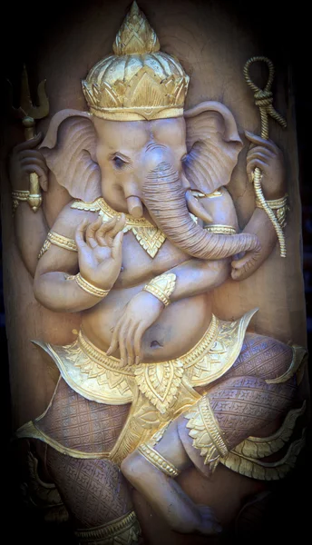 Wood carving of Ganesha(universal god)
