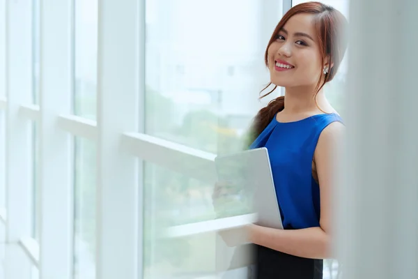 Vietnamese business lady in office