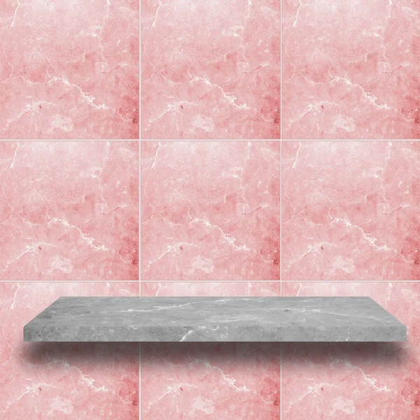 Top marble shelves with rose pink marble wall