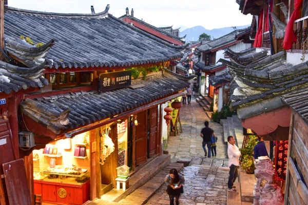 Lijiang, China - October 24, 2015: Daily life in ancient city Li