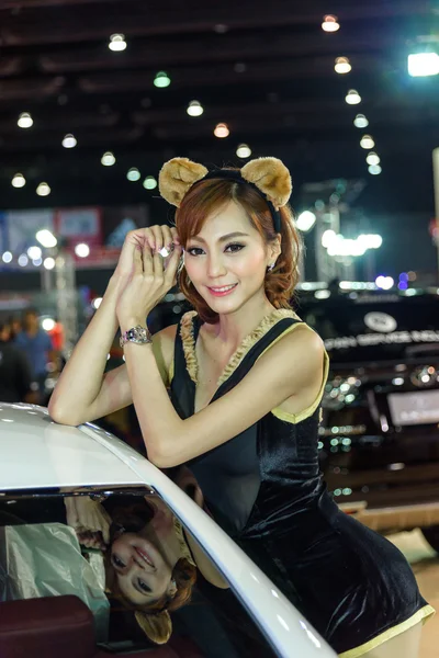 Unidentified model on display at Bangkok International Auto Salon 2015.