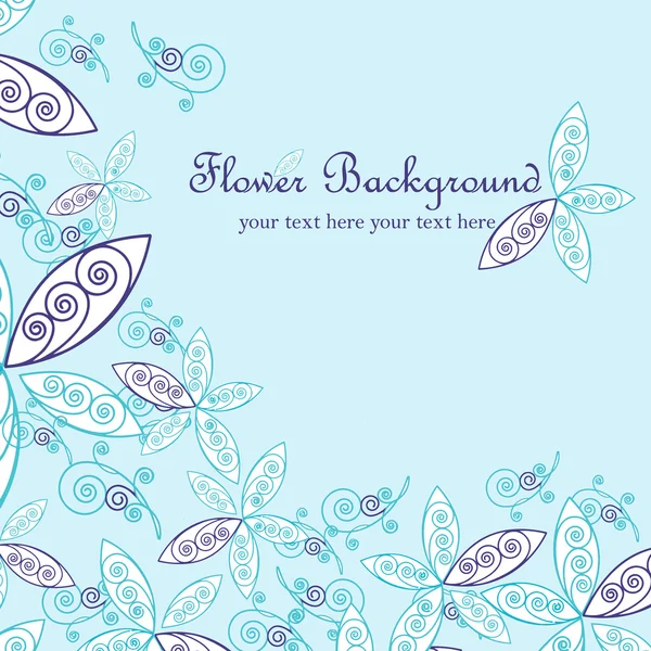 Floral background, greeting card. Vector illustration.
