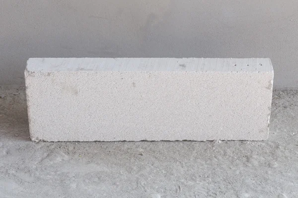 Stack of white Lightweight Concrete block, Foamed concrete block