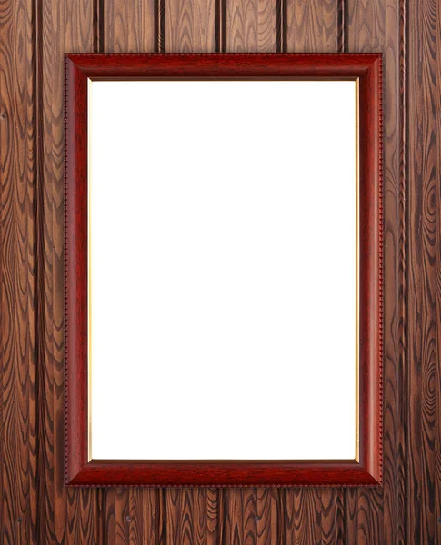 Wood frame on wood wall