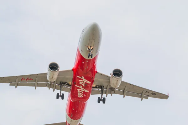 Airbus A320-216 of Thai AirAsia landing to Don Mueang International Airport Thailand.