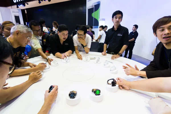 BANGKOK,THAILAND-October 3,2015:Thailand Mobile Expo 2015 Showcase The largest Event on 1-4 Oct 2015 Interesting and Attending The Event are Numerous at The Queen Sirikit National Convention Center.