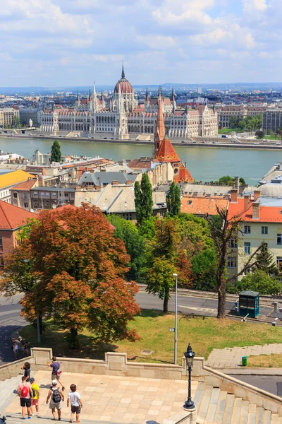 HUNGARY, BUDAPEST- JULY 24: A view to Budapest on July 24, 2014. Budapest is one of the most visited by tourists capital in Europe