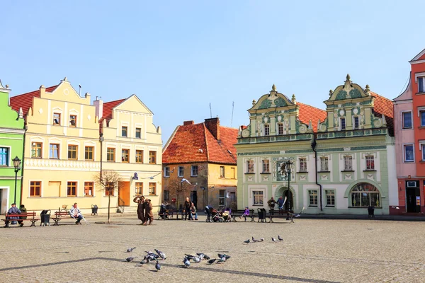Bytom Odrzanski, POLAND - March 25, 2015: Historical center of Bytom Odrzanski, Poland on March 25, 2015. Bytom Odrzanski is a town on the Oder river in western Poland, in Nowa Sol County of Lubusz Vo