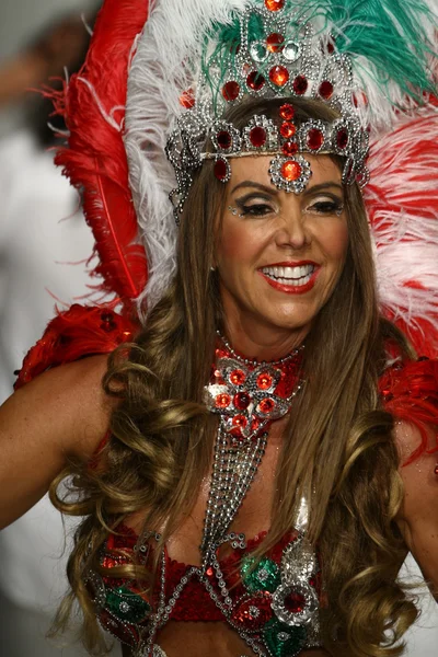 Brazilian dancers perform on runway