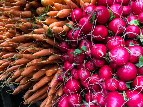 Raw carrots and beets from the garden