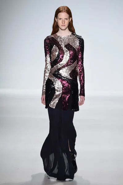 Model walks the runway at Richard Chai Love during Mercedes-Benz Fashion Week