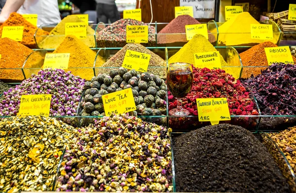 Spices, teas at the bazaar