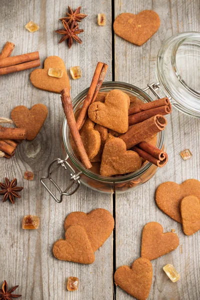 Handmade heart cookies for Valentines day