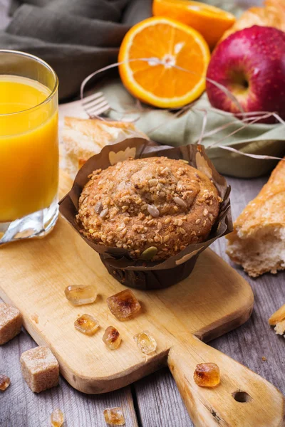 Healthy muffin cake for breakfast