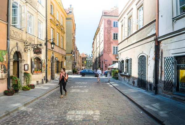 Street panorama in Warsaw