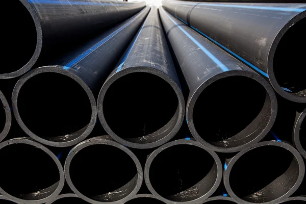 Background of plastic pipes