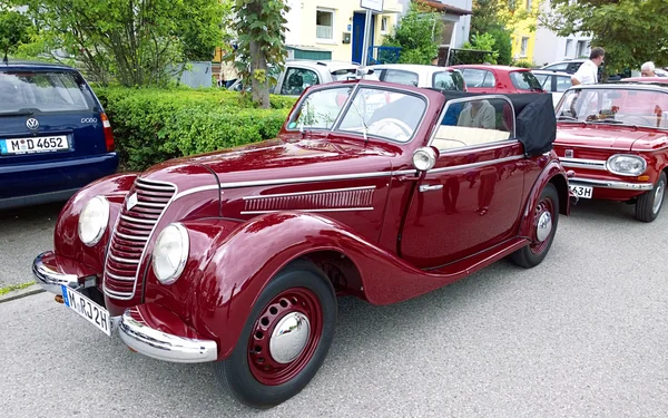 Old IFA 2 door cabriolet, produced in East Germany (1949-1956)
