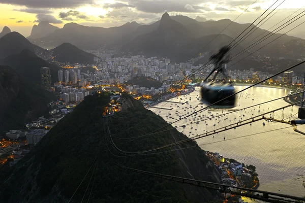 Rio de Janeiro city from cable car