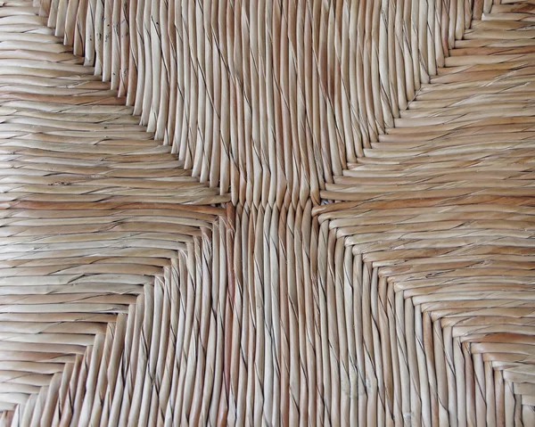 Straw chair closeup