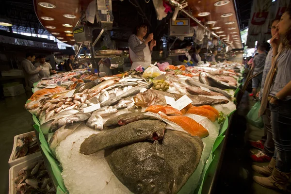 La Boqueria Food Market in Barcelona, Spain