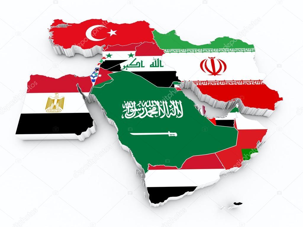 middle east flags middle east flags