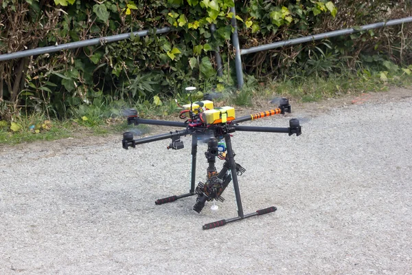 Drone hexacopter view