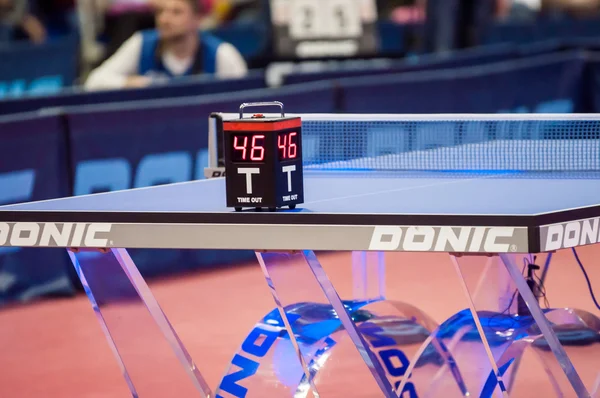 Orenburg, Russia - 03.04.2015: Table tennis competitions