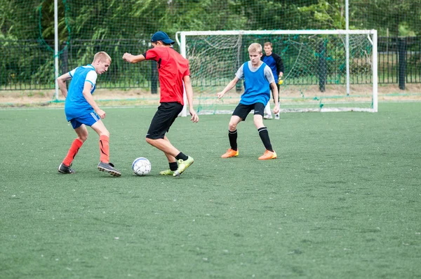 Orenburg, Russia - 9 July 2016: The boys play football
