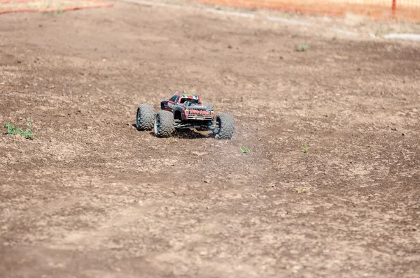 Orenburg, Russia - 20 August 2016: Amateurs car model  sports compete on the off-road track