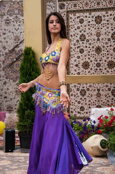 Girl performs Oriental Dance