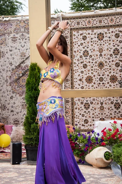 Girl performs Oriental Dance