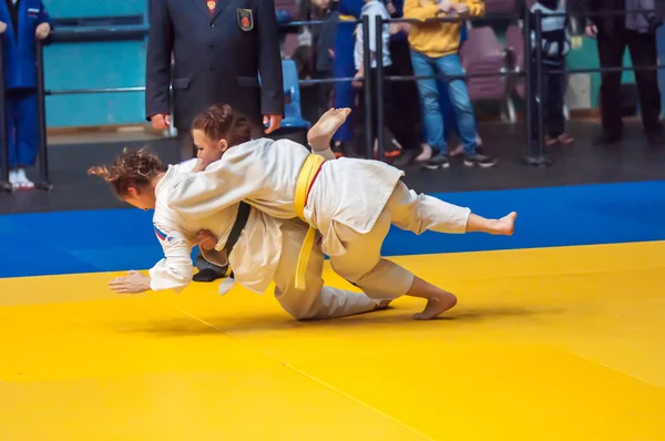 Judo competitions among girls, Orenburg, Russia