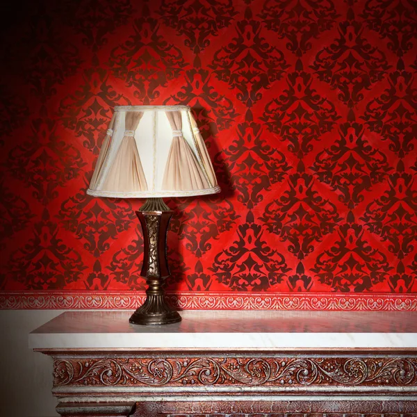 Night lamp in vintage interior