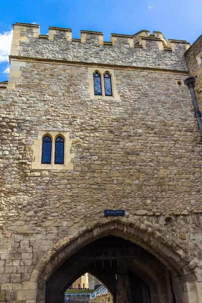 Historic Bloody Tower at Tower of London historic castle on the north bank of the River Thames in central London